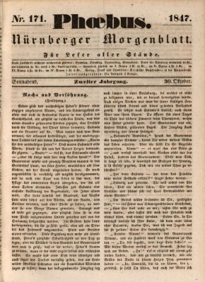 Phoebus (Nürnberger Tagblatt) Samstag 30. Oktober 1847