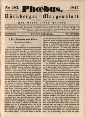 Phoebus (Nürnberger Tagblatt) Donnerstag 18. November 1847