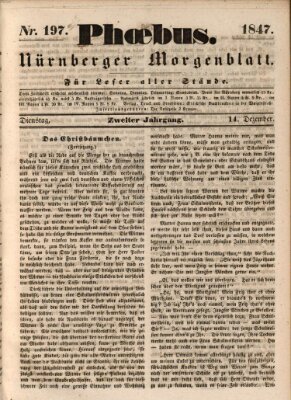 Phoebus (Nürnberger Tagblatt) Dienstag 14. Dezember 1847