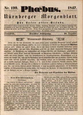 Phoebus (Nürnberger Tagblatt) Samstag 18. Dezember 1847