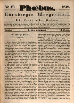 Phoebus (Nürnberger Tagblatt) Sonntag 16. Januar 1848