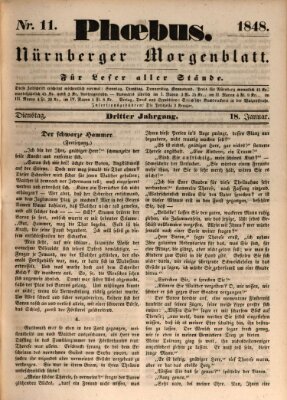 Phoebus (Nürnberger Tagblatt) Dienstag 18. Januar 1848