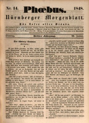 Phoebus (Nürnberger Tagblatt) Sonntag 23. Januar 1848