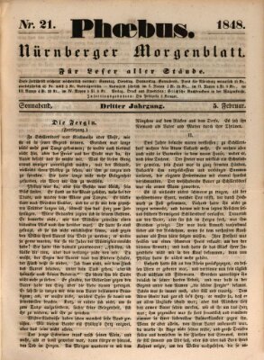 Phoebus (Nürnberger Tagblatt) Samstag 5. Februar 1848