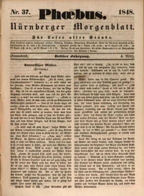 Phoebus (Nürnberger Tagblatt) Samstag 4. März 1848
