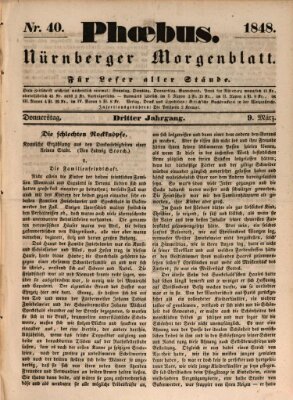 Phoebus (Nürnberger Tagblatt) Donnerstag 9. März 1848