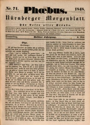 Phoebus (Nürnberger Tagblatt) Donnerstag 4. Mai 1848