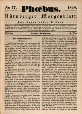 Phoebus (Nürnberger Tagblatt) Sonntag 14. Mai 1848