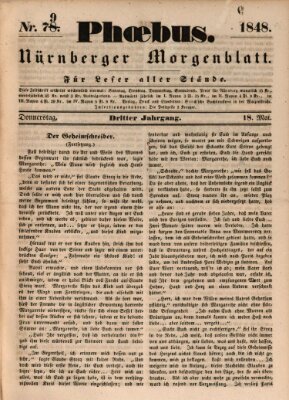 Phoebus (Nürnberger Tagblatt) Donnerstag 18. Mai 1848