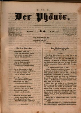 Der Phönix Mittwoch 9. Januar 1850