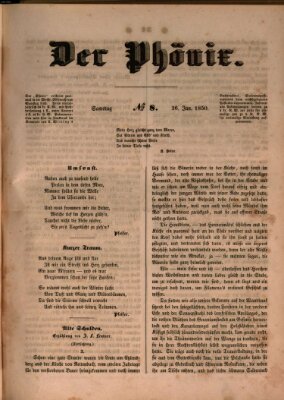 Der Phönix Samstag 26. Januar 1850