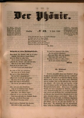 Der Phönix Samstag 9. Februar 1850