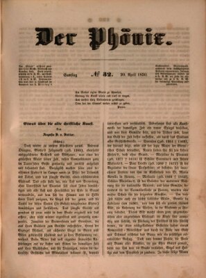 Der Phönix Samstag 20. April 1850