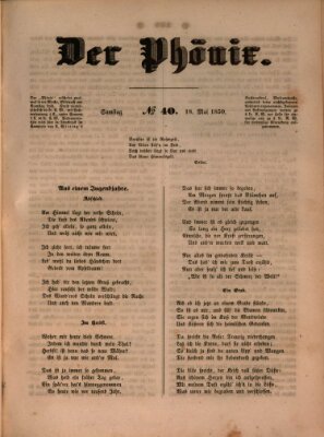 Der Phönix Samstag 18. Mai 1850