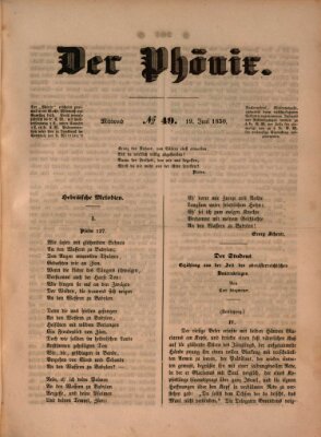 Der Phönix Mittwoch 19. Juni 1850