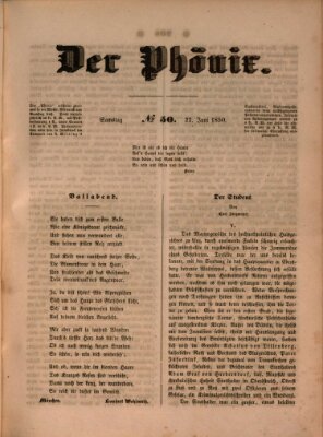 Der Phönix Samstag 22. Juni 1850