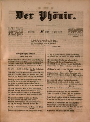 Der Phönix Samstag 6. Juli 1850