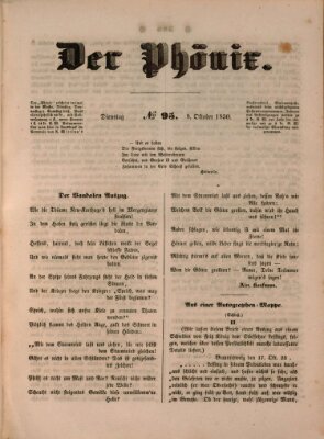 Der Phönix Dienstag 8. Oktober 1850