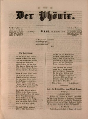 Der Phönix Samstag 23. November 1850