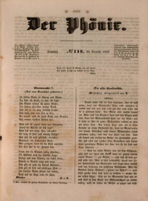 Der Phönix Samstag 30. November 1850