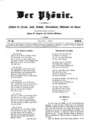 Der Phönix Samstag 1. Februar 1851