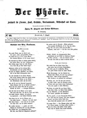 Der Phönix Samstag 9. August 1851