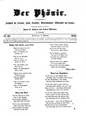 Der Phönix Samstag 22. November 1851