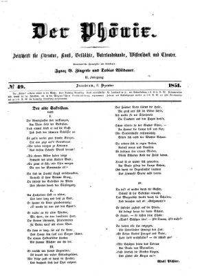 Der Phönix Samstag 6. Dezember 1851