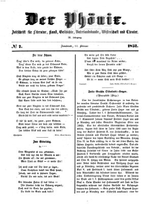 Der Phönix Samstag 14. Februar 1852