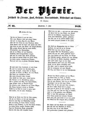 Der Phönix Sonntag 27. Juni 1852