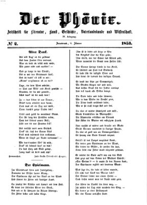 Der Phönix Samstag 8. Januar 1853