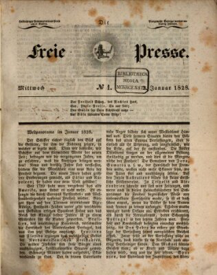 Die freie Presse Mittwoch 2. Januar 1828