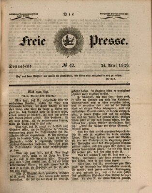 Die freie Presse Samstag 24. Mai 1828