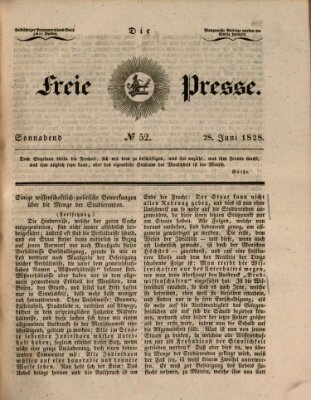 Die freie Presse Samstag 28. Juni 1828