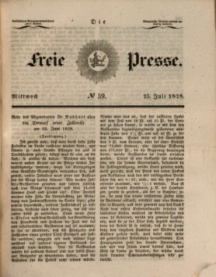 Die freie Presse Mittwoch 23. Juli 1828