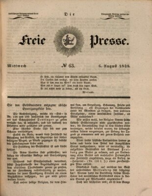 Die freie Presse Mittwoch 6. August 1828