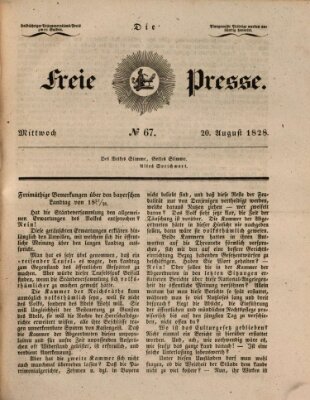 Die freie Presse Mittwoch 20. August 1828