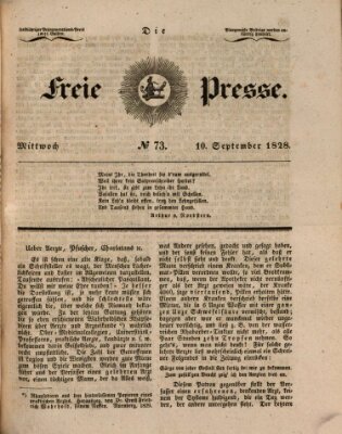 Die freie Presse Mittwoch 10. September 1828