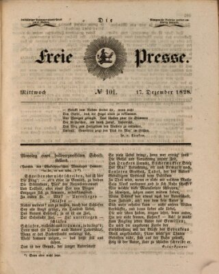 Die freie Presse Mittwoch 17. Dezember 1828