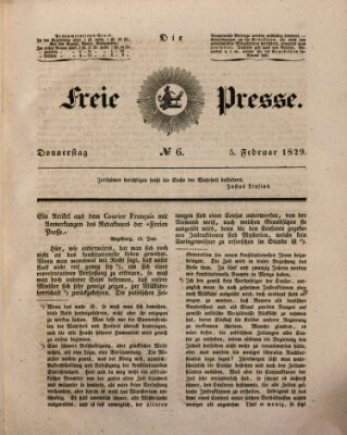 Die freie Presse Donnerstag 5. Februar 1829