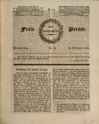 Die freie Presse Donnerstag 18. Februar 1830