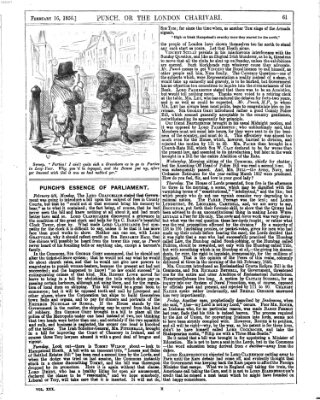 Punch Samstag 16. Februar 1856