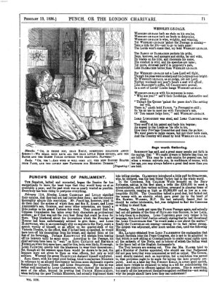 Punch Samstag 23. Februar 1856