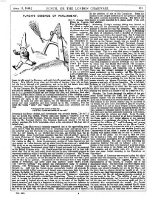 Punch Samstag 19. April 1856