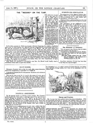 Punch Samstag 11. April 1857