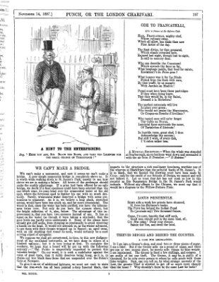 Punch Samstag 14. November 1857