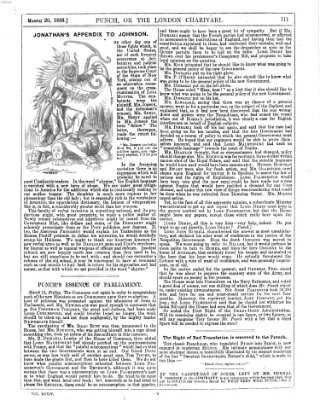 Punch Samstag 20. März 1858