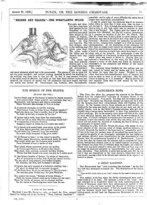 Punch Samstag 21. August 1858