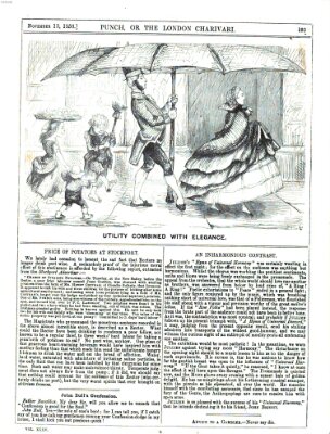 Punch Samstag 13. November 1858