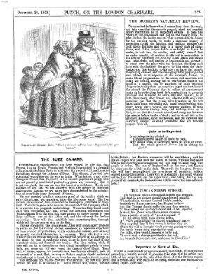 Punch Samstag 24. Dezember 1859